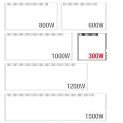 Radiatore elettrico TEGO 300W - Basso consumo per 5 mq