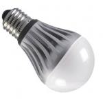 LED bombilla 5W de potencia E27 con una temperatura de color de 3000K blanco cálida de 220VAC