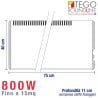 Radiador eléctrico TEGO 800W - Bajo consumo para 15 m²