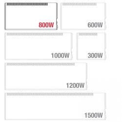 Radiatore elettrico TEGO 800W - Basso consumo per 15 mq