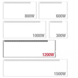 Radiador eléctrico TEGO 1200W - Eficiente para 25 m²