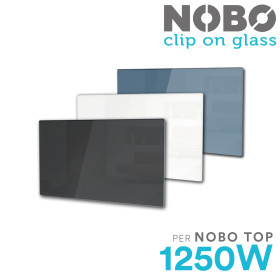 Panneau Verre NOBO Clip-On 1250W