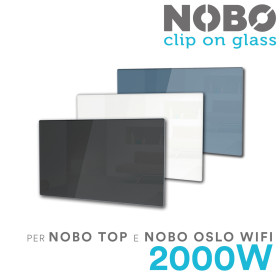 Panneau Verre NOBO Clip-On 2000W