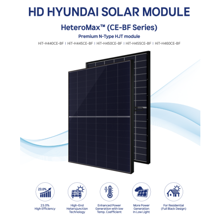 Panel Hyundai HiT-H460CE-BF 460W HJT Bifacial | MR WATT