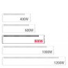 Radiateur Électrique TEGO 800W Bas 20cm | MR WATT