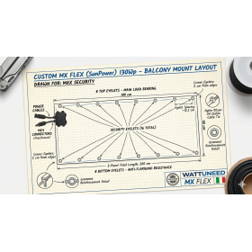 Flexible 65W 12V monocrystalline panel boat Italy
