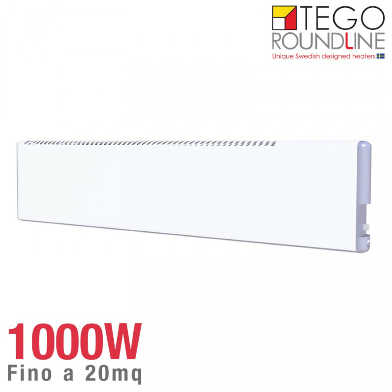 Radiatore elettrico in vetro temperato ADAX - Bianco - 250 W - ECO 02 KBT