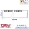 Radiateur électrique TEGO 1200W - Idéal pour 25 m²