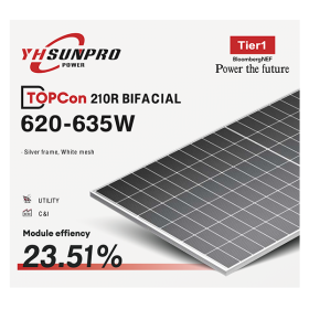 Bifacial Panel 630W TOPCon Rectangular | MR WATT