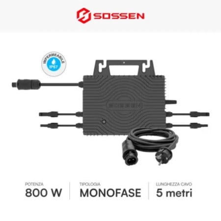 Microinverter Fotovoltaico 800W 2 MPPT SOSSEN | MR WATT