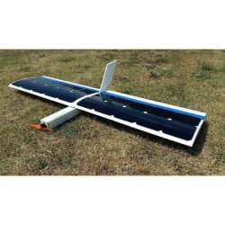 RC Solar DR1 1300mm - Solarflugzeug, Flug ohne Batterien