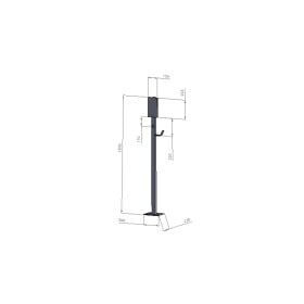 ZCS Pillar floor stand for Caro wallbox | MR WATT