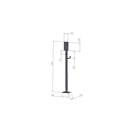 Poste de suelo ZCS Pillar para wallbox Caro | MR WATT