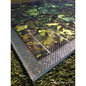 Pavimento fotovoltaico da 38Wp 52X52cm in vetro antiscivolo da 10mm
