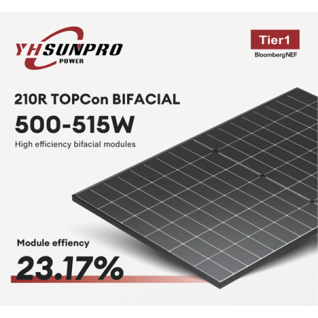 Bifacial Solar Panel 500W TOPCon Sunpro Power | MR WATT