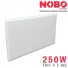 Radiateur électrique NOBO 250W - Chaleur efficace pour petits espaces