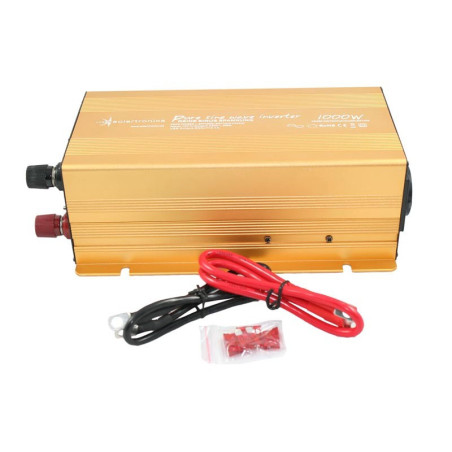 Inversor 1000W 12V Onda Pura con USB para dispositivos sensibles