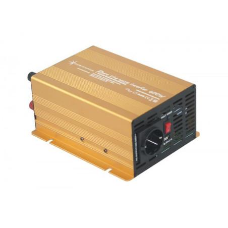 Inverter 600W 12V Reine Sinuswelle mit USB für empfindliche Geräte