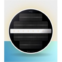 Lampada led energia solare con magnete per piscine Liner con pareti in acciaio zincato installazione rapida risparmio assicurato