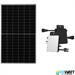 Kit fotovoltaico solar 375W Plug and Play con norma CEI 0-21 para autoconsumo composto de un módulo FV y Microinversor HOYMILES