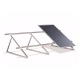 Struttura di sostegno a 45 gradi per due moduli fotovoltaici su tetto piano o lastrico solare