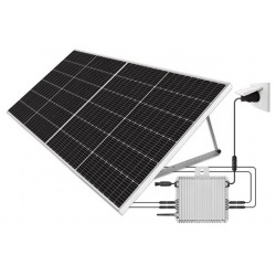 Photovoltaic solar Kit 800W Plug and Play composed by two PV modules and inverter DEYE