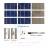 KIT 210W 108 células solares 3"x6" (78x156mm) A-grade
