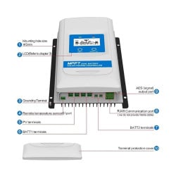 KIT fotovoltaico 210W da 108 celle solari policristalline di 3X6 pollici (78X156 mm) 3BB A-Grade e accessori per l'assemblaggio