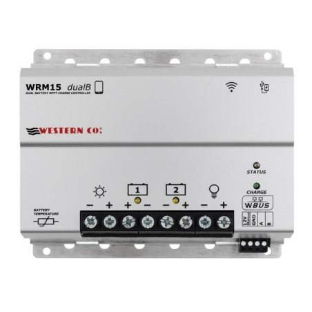 Regolatore di Carica MPPT 15A Doppia Batteria - Western Co.