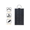 Halbflexibles Solarmodul 150 Wp 12V Monokristallin
