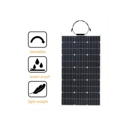 Halbflexibles Solarmodul 100 Wp 12V monokristallin