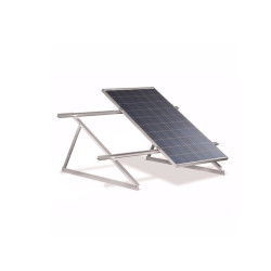 Support 45° pour 2 panneaux solaires sur toit plat
