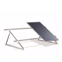 Soporte de 45° para 3 paneles solares en techo plano