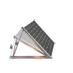 Modular support 30°/45° for photovoltaic panel on roof