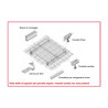 Support pour 3 panneaux solaires sur toit en pente - 325 cm