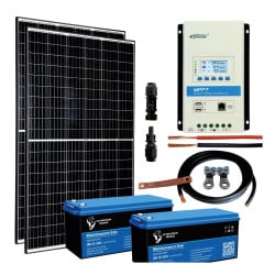 Kit fotovoltaico ad isola 24V 800Wp alta qualità EUREKA XL