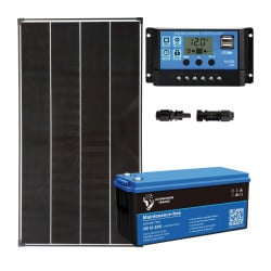 KIT 50W 36 solar cells 2.5"x5" (62x125mm) Monocrystalline A-grade