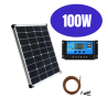 Kit solare 100W per elettrificatore recinzioni