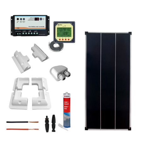 Kit photovoltaïque 100W pour camping-car - Énergie solaire en voyage