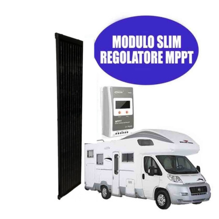 Kit solare camper 110 W SLIM MPPT kit solaire camping-car | 
