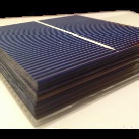 Celula solar Policristalina 3"x3" ( 76x76 mm ) A-Grade 1BB (Bus bar)