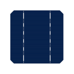 Monocrystalline Solar Cell 5"x5" or 125x125mm with 2BB