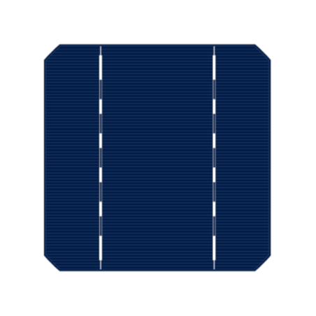 Cellule solaire monocristalline 5”x5” ou 125x125mm de 2BB