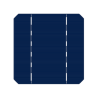 Monocrystalline Solar Cell 5"x5" or 125x125mm with 2BB