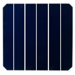 Monokristalline Sunpower-Solarzelle 20x125mm mit Rückseitenkontakt