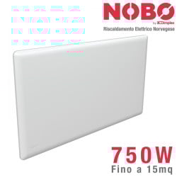 Radiatore elettrico NOBO 750W - Calore efficiente fino a 15 m²