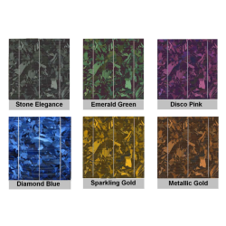 Cellule solaire colorée 6"x6" ou 159x159mm de 5BB