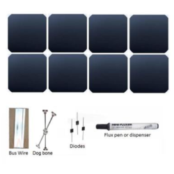 Kit Fotovoltaico 150Wp con 40 Celle Solari SunPower Flessibili Mr watt
