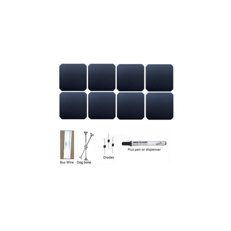 Kit Fotovoltaico 150Wp con 40 Celle Solari SunPower Flessibili Mr watt