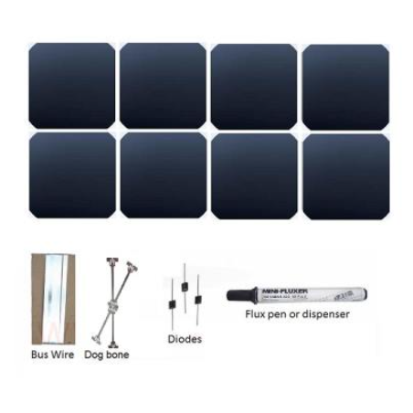 Kit Fotovoltaico 150Wp con 40 Celdas Solares SunPower Flexibles Mr watt